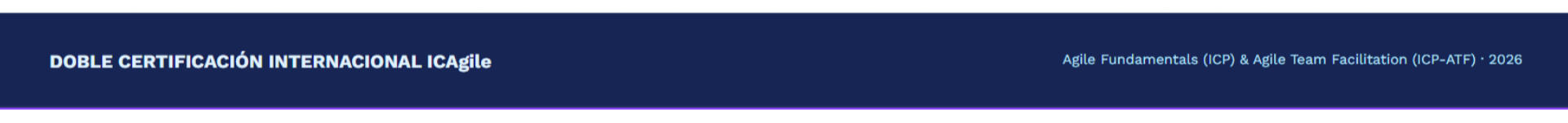 Bootcamp Doble Certificacion Internacional ICAgile